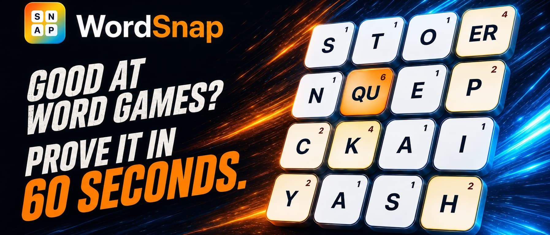 Wordsnap: 60-Second word Game